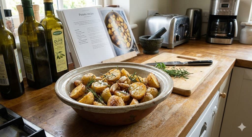 Air Fryer Roasted Potatoes with Rosemary
